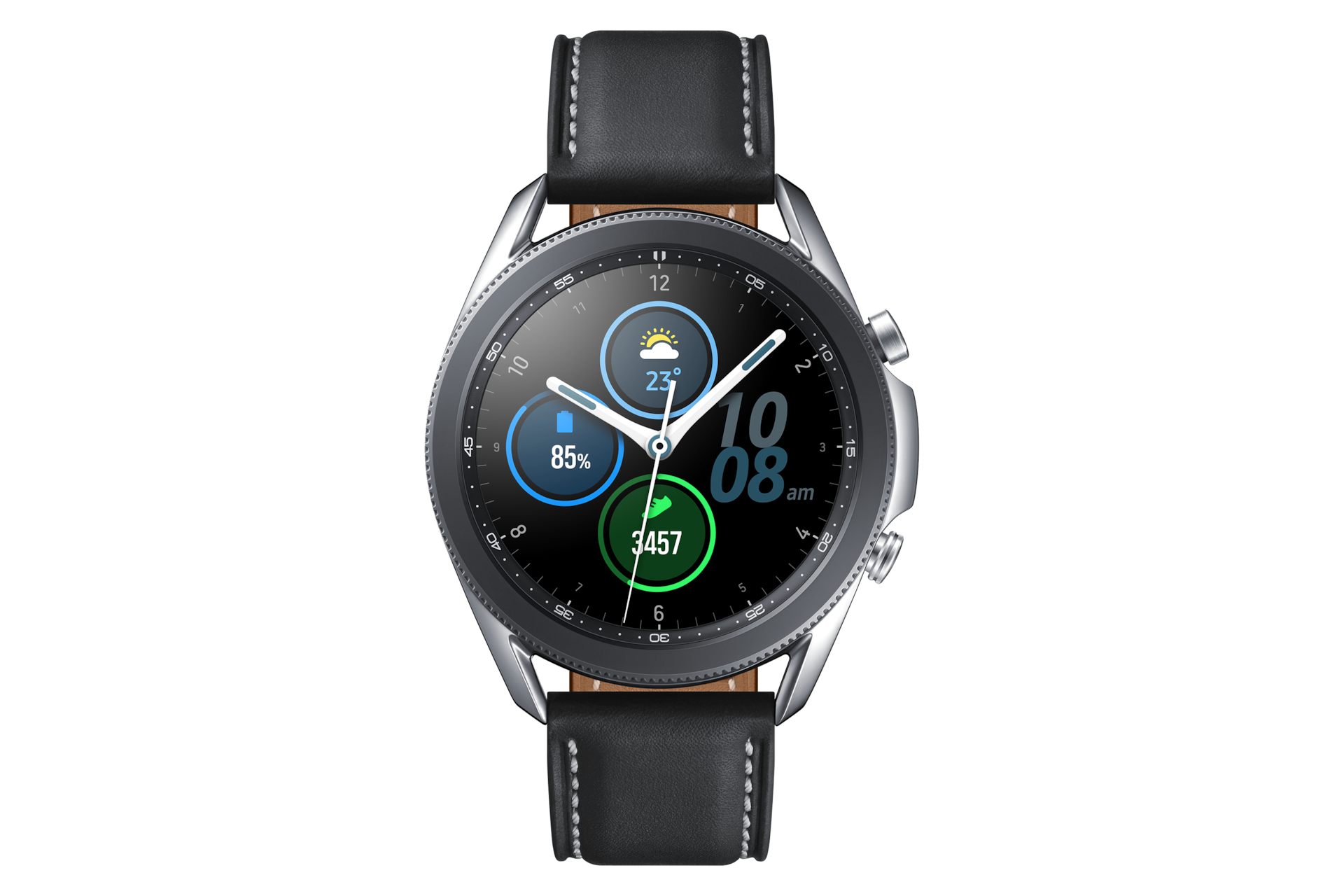 Купите Galaxy Watch3 45Мм Серебряный | Samsung РОССИЯ