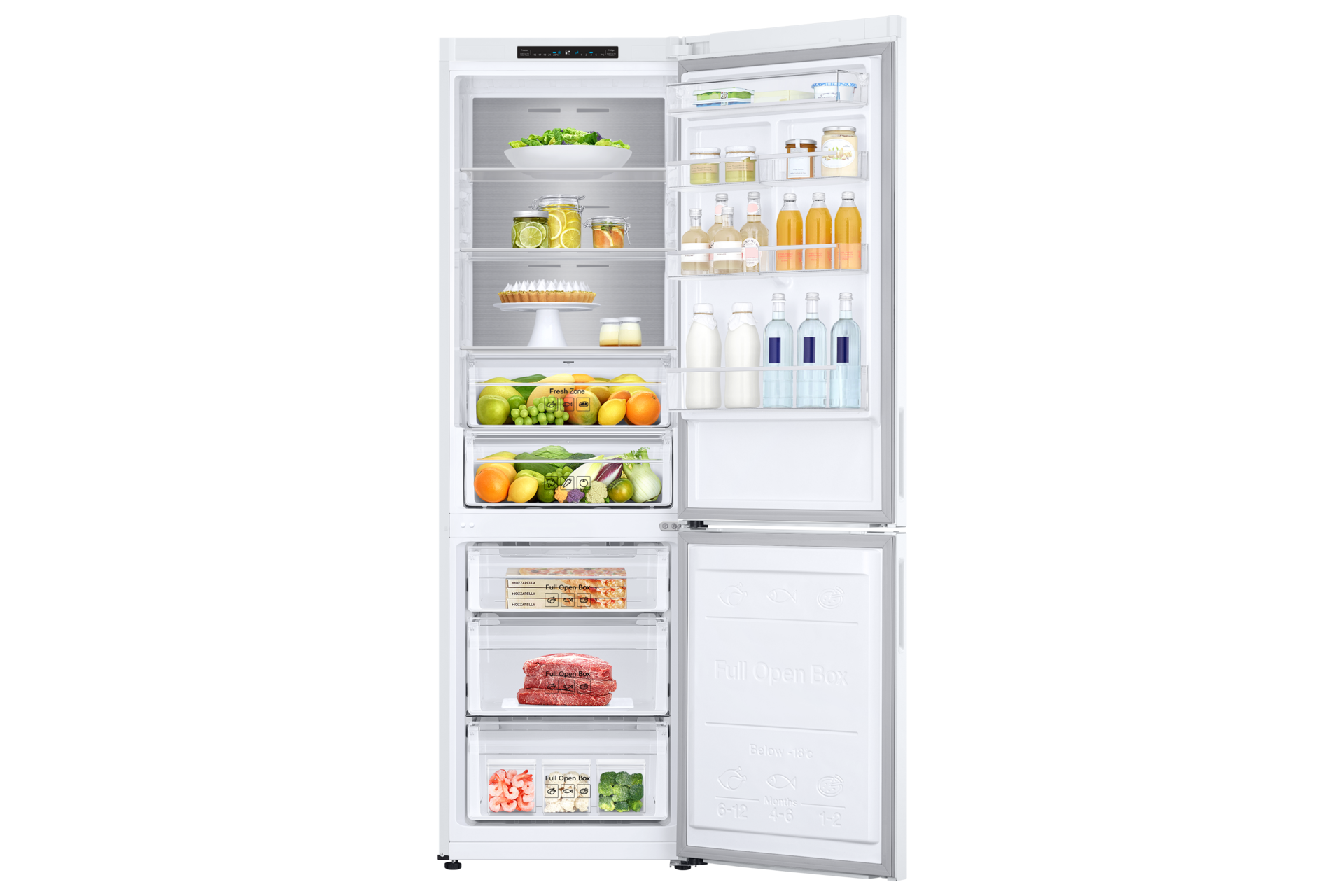 front-open-with-food white