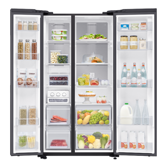 front-open-with-food black