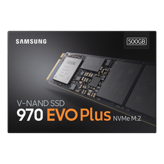 SSD Samsung 970 EVO Plus <MZ-V7S500BW> (500 Гб, M.2, M.2 PCI-E, Gen3 x4, 3D  TLC (Triple Level Cell)) — купить, цена и характеристики, отзывы