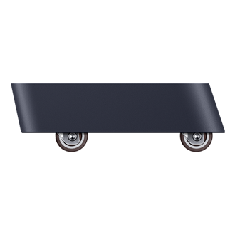 rear-caster-side1- Navy Blue