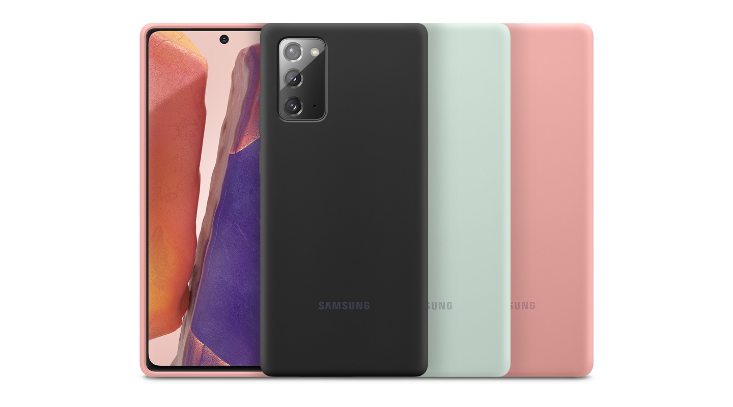 Цена и Чехол Samsung Silicone Cover Note 20 Чёрный