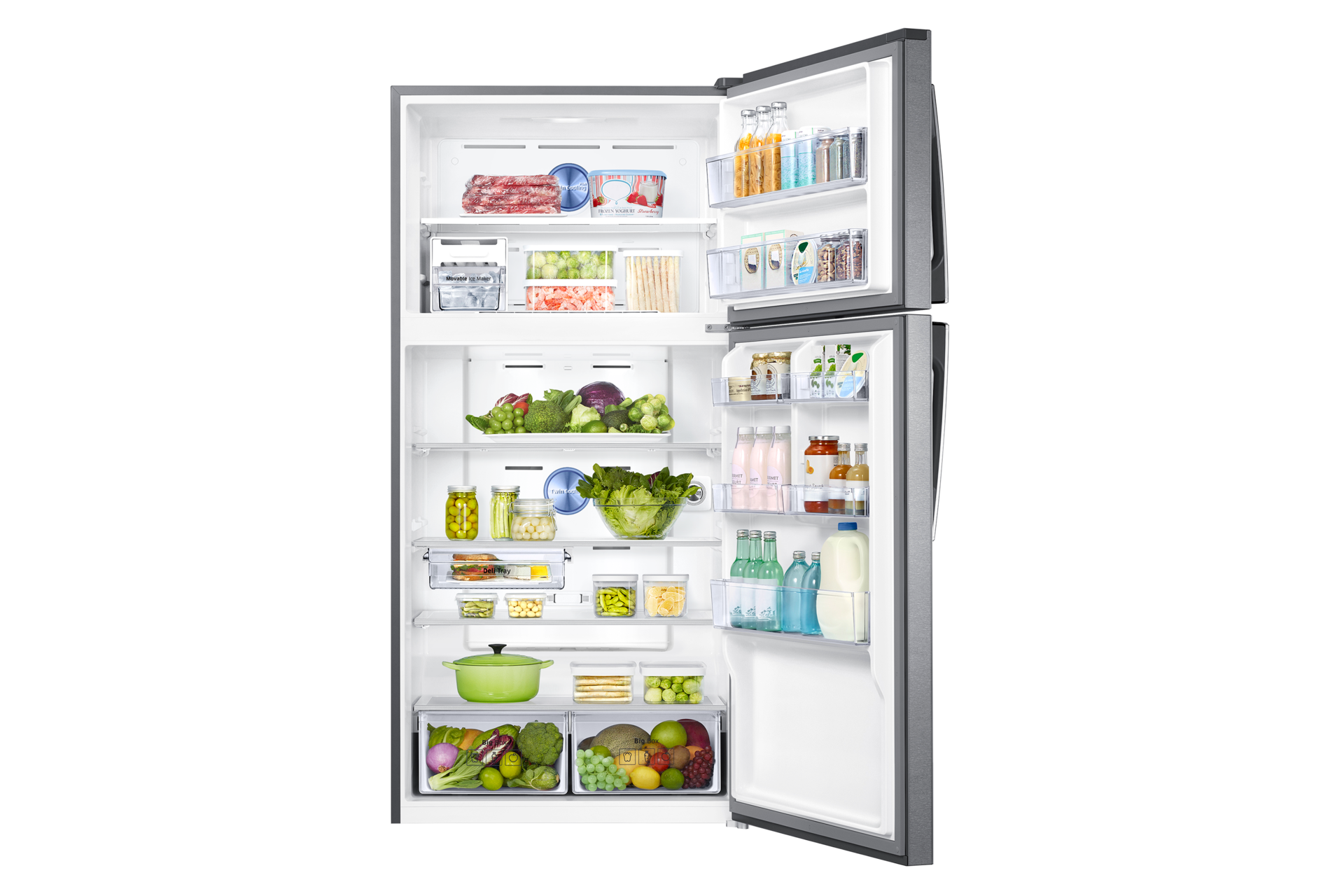 Front Open With Food Silver