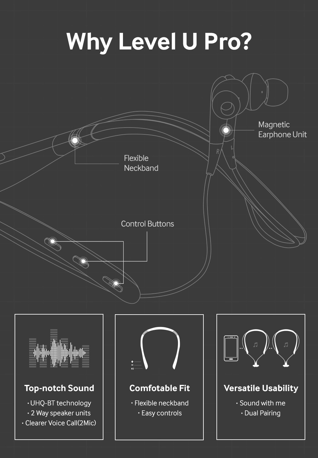 samsung level u specs