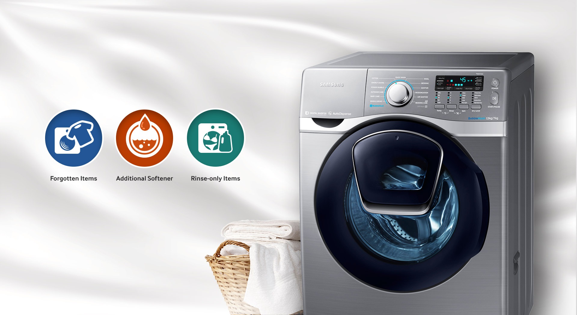 Simply add during wash 