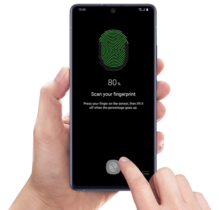 samsung a71 fingerprint sensor