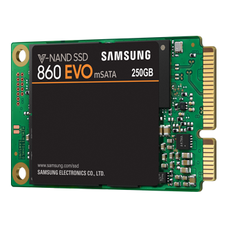 Disque SSD Interne Samsung 860 Evo SATA III mSATA 250 Go Noir et