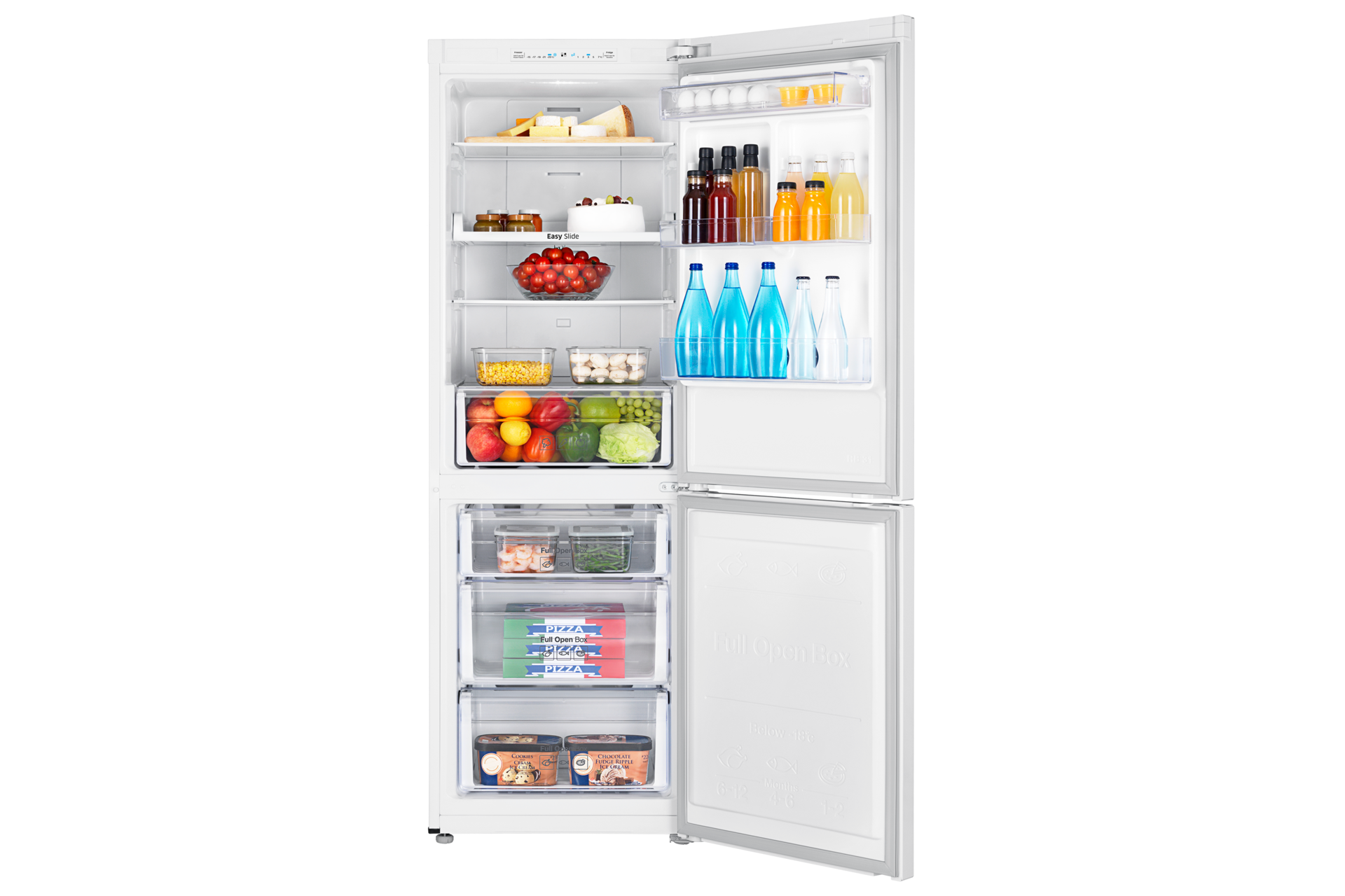 Front Open With Food White