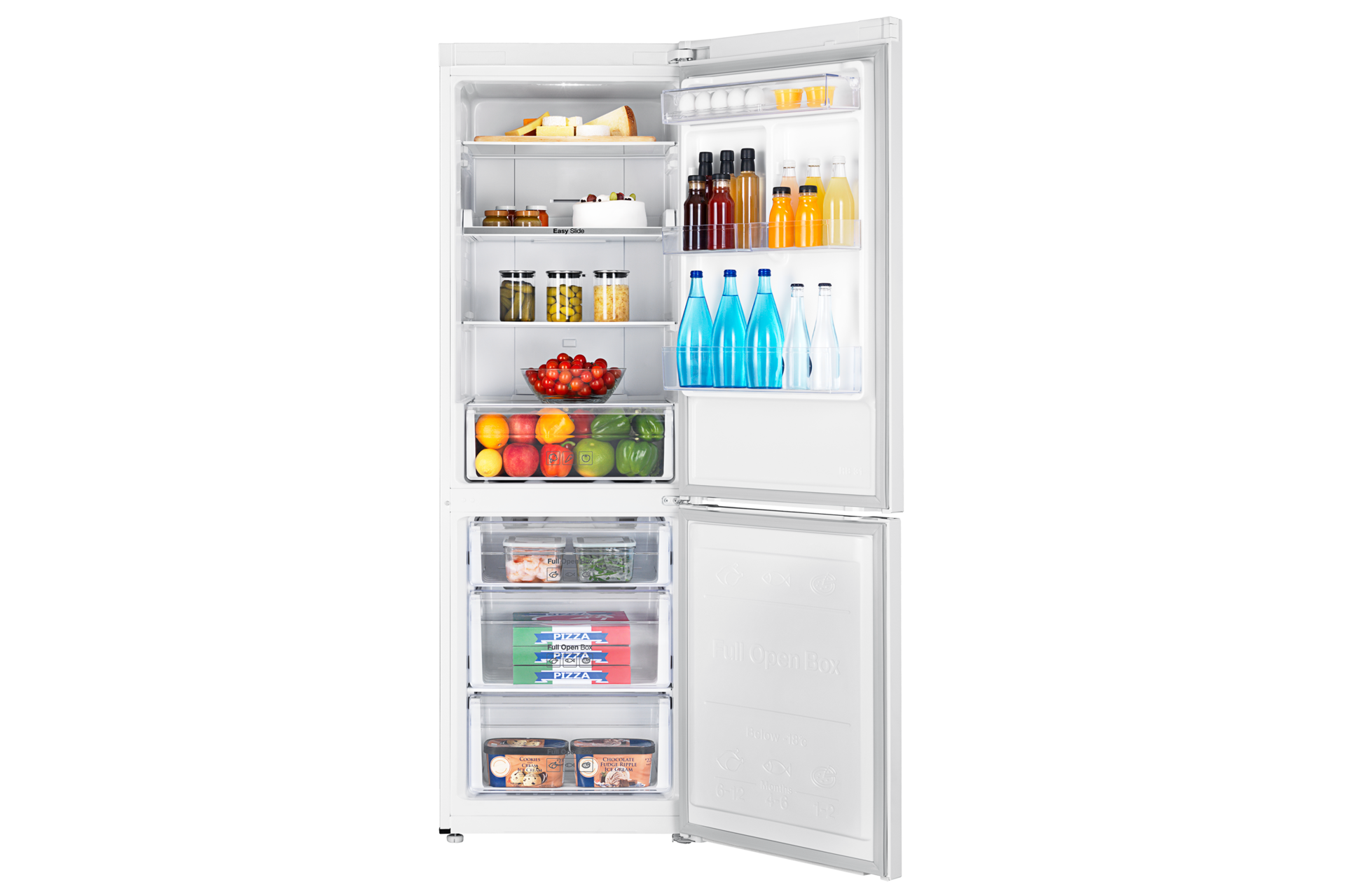 Front Open-With-Food white