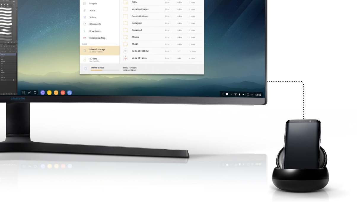 Dela Skärmen I Två Samsung