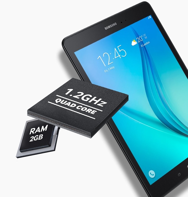 Samsung Galaxy Tab A tablet, surfplatta, 4G, OneDrive, SM-T555