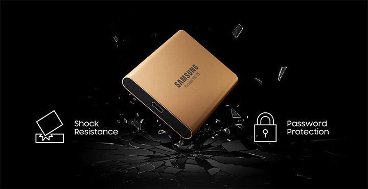 Samsung T5 - Disque SSD externe portable - Mémoire 500Go - PA500