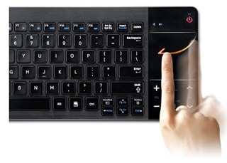 Navigera enkelt med den inbyggda tryckplattan