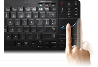 Trådlöst tangentbord optimerat för Smart TV