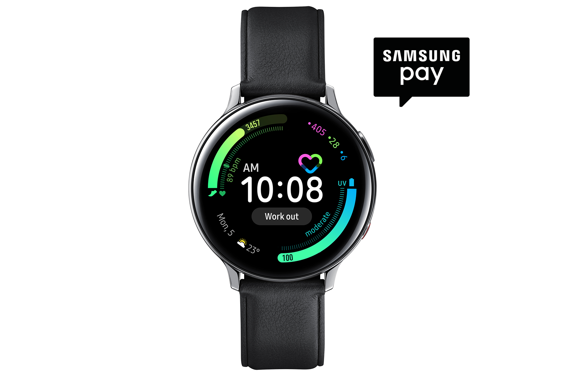 samsung galaxy watch active 2 stainless steel bluetooth