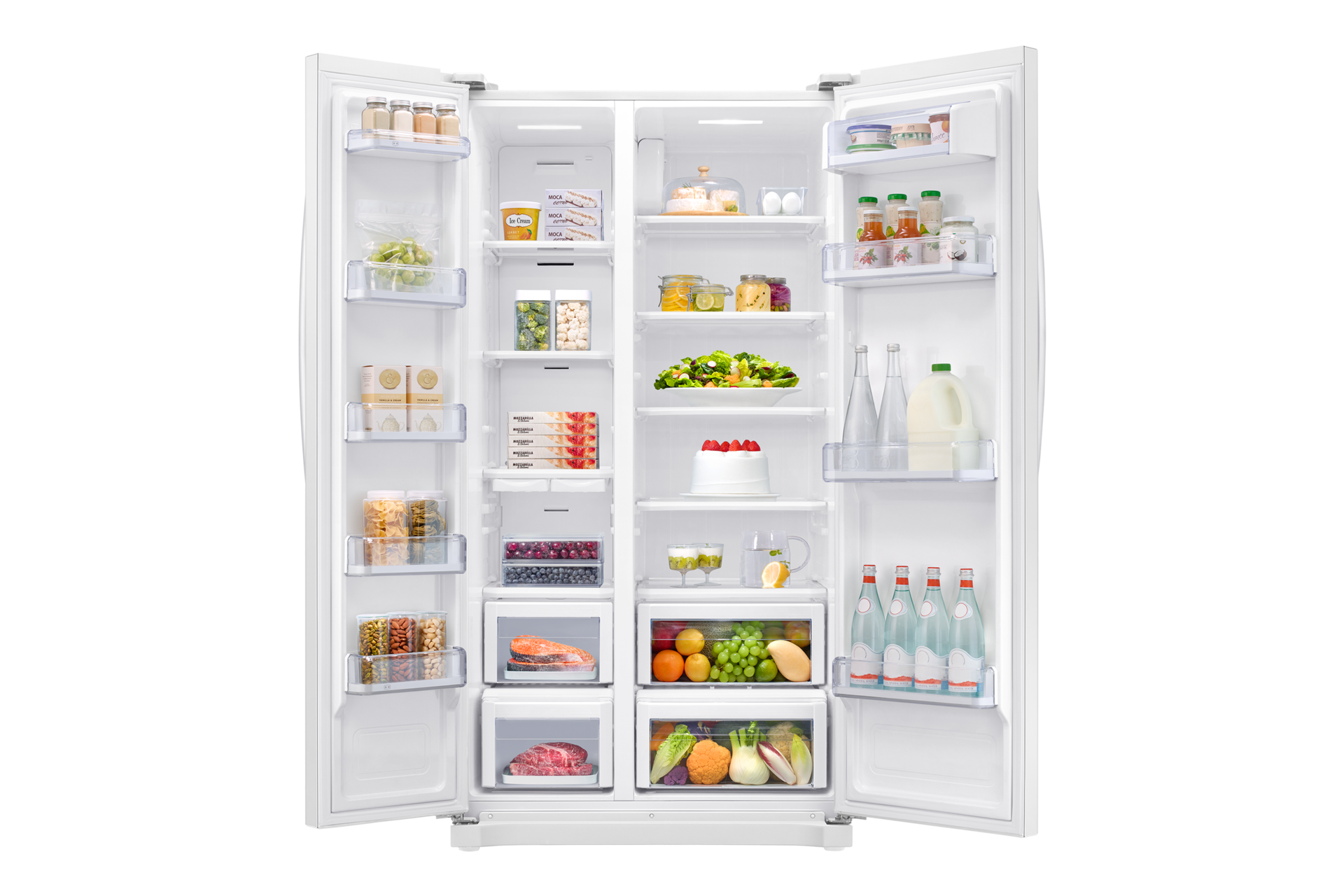 front-open-food white