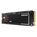 980 PRO NVMe M.2 SSD 500 GB 블랙 제품 정면 왼쪽으로 30도 돌린 이미지