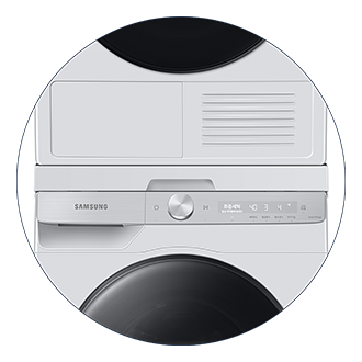 9kg 건조기 상단 설치 키트 화이트 정면