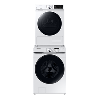 9kg/10kg 건조기 상단 설치 키트 화이트 세탁기+건조기 정면