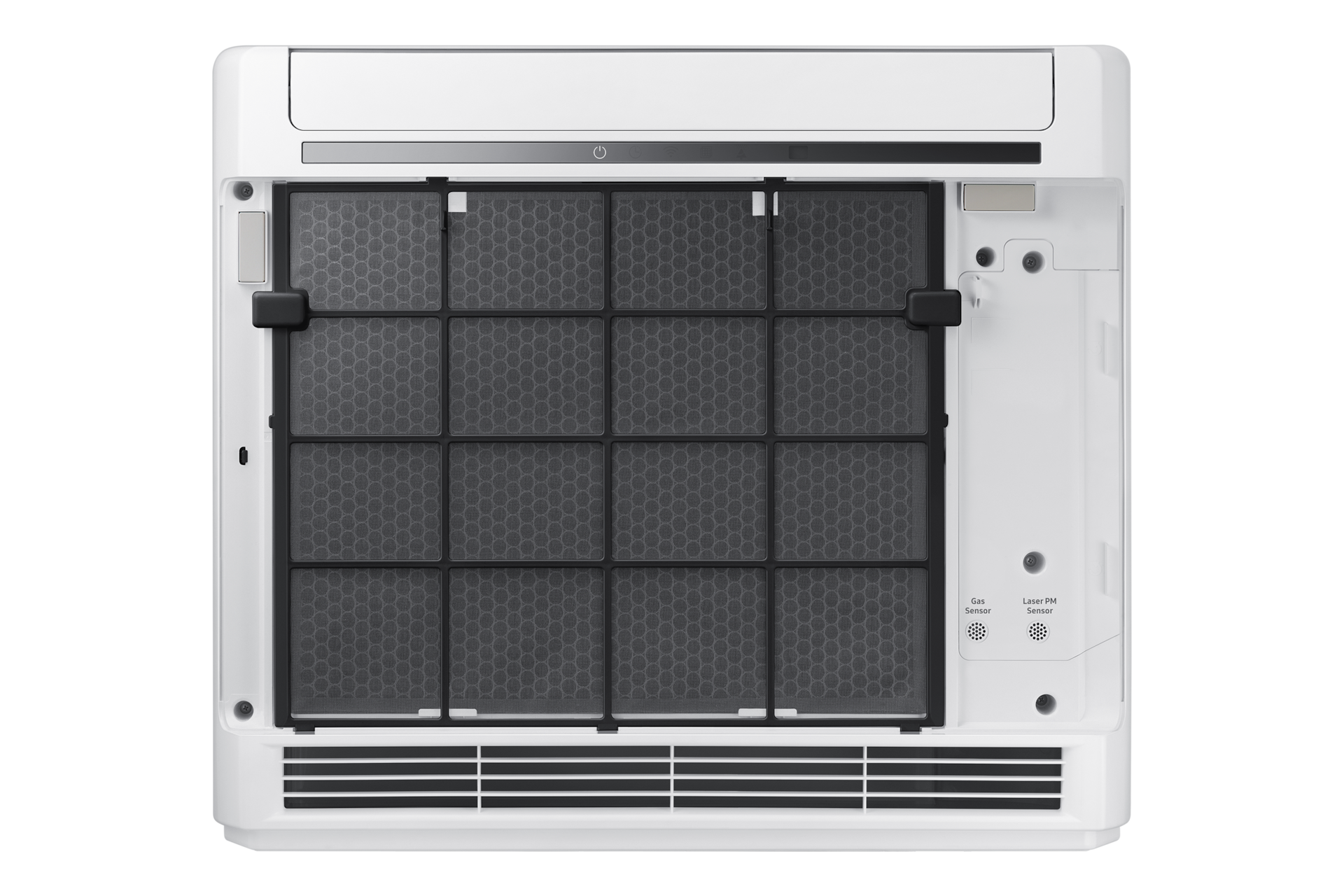 화이트 전면부 오픈 된 모습