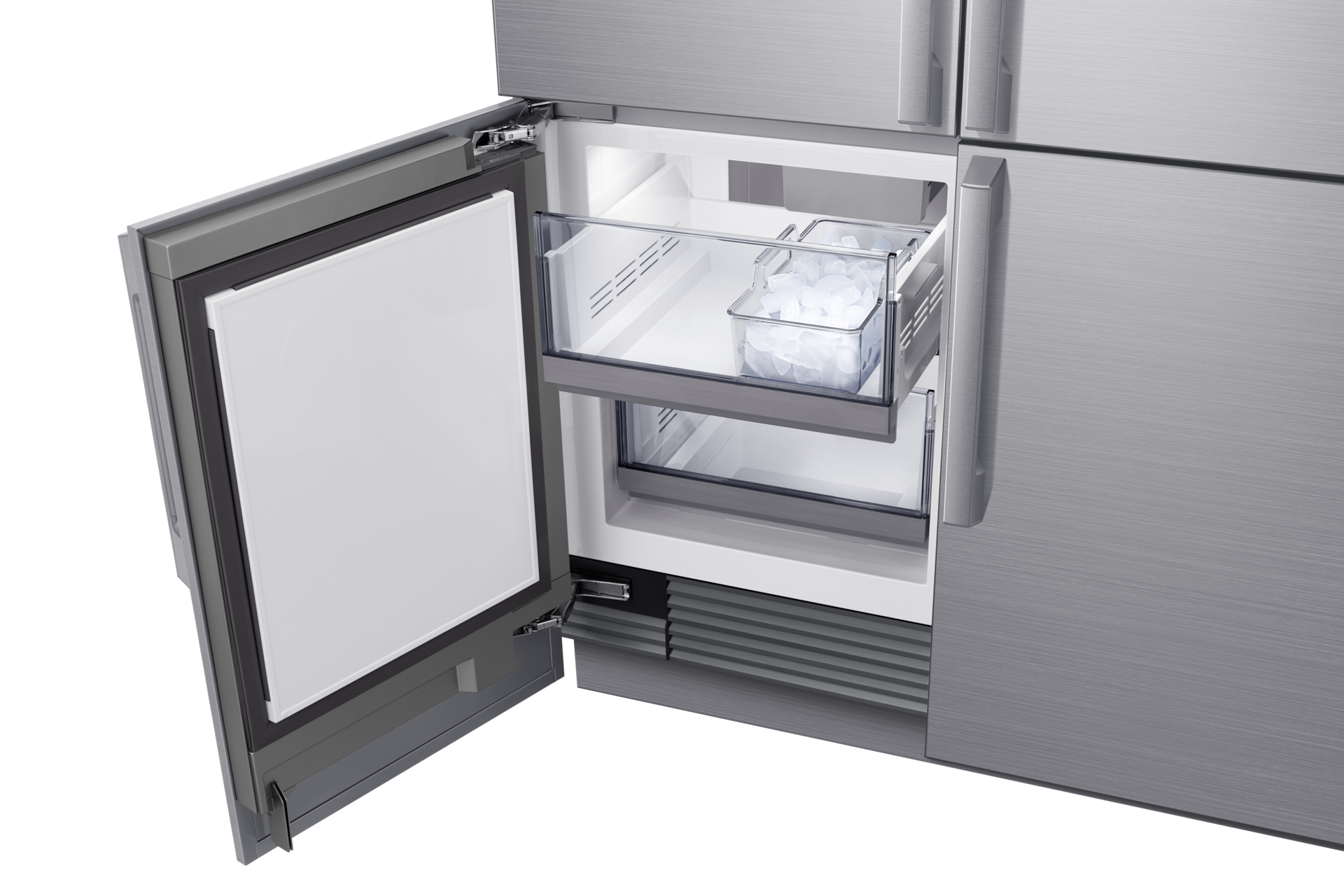 실버 하단 드로워 아이스 메이커 바스켓