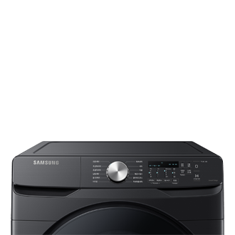 세탁기 21kg 블랙캐비어 조작부 확대