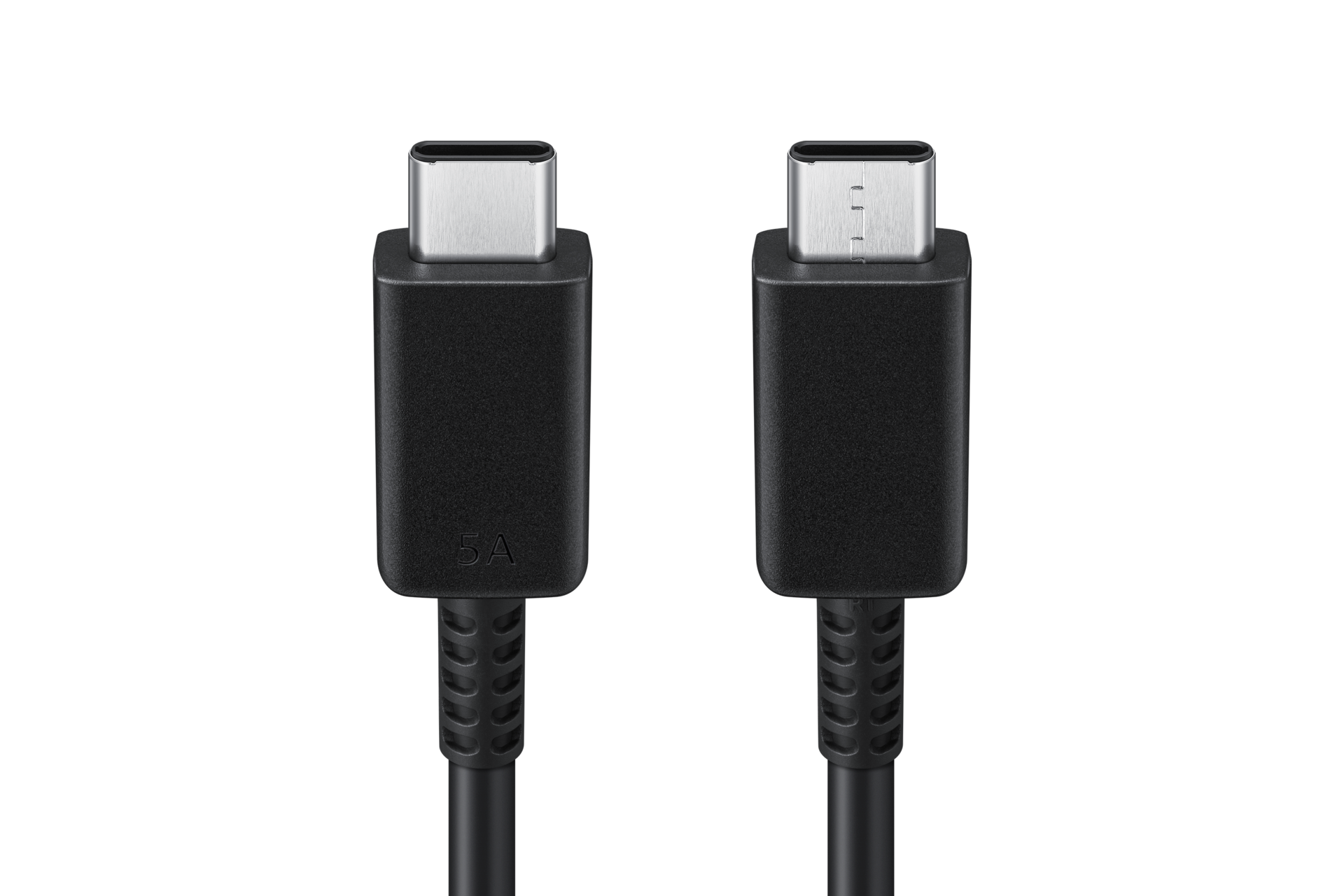 USB C to C 케이블 (5 A, 1.0 m) (블랙) 제품 케이블 확대 이미지 