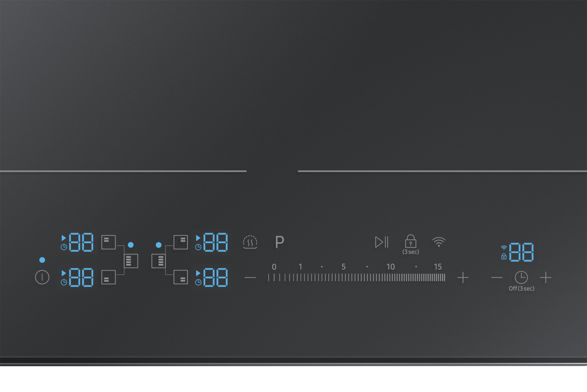 제품 정면 조작부 확대