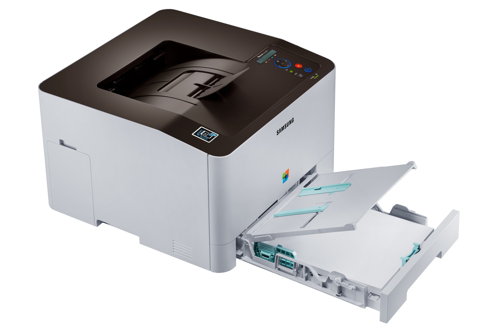 그레이 앞면 오른쪽60도 위15도 공급함 열림 배지대 세움 공급지 있음