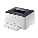 컬러 레이저 프린터 18/4 ppm 화이트 제품 보관함 열린 측면