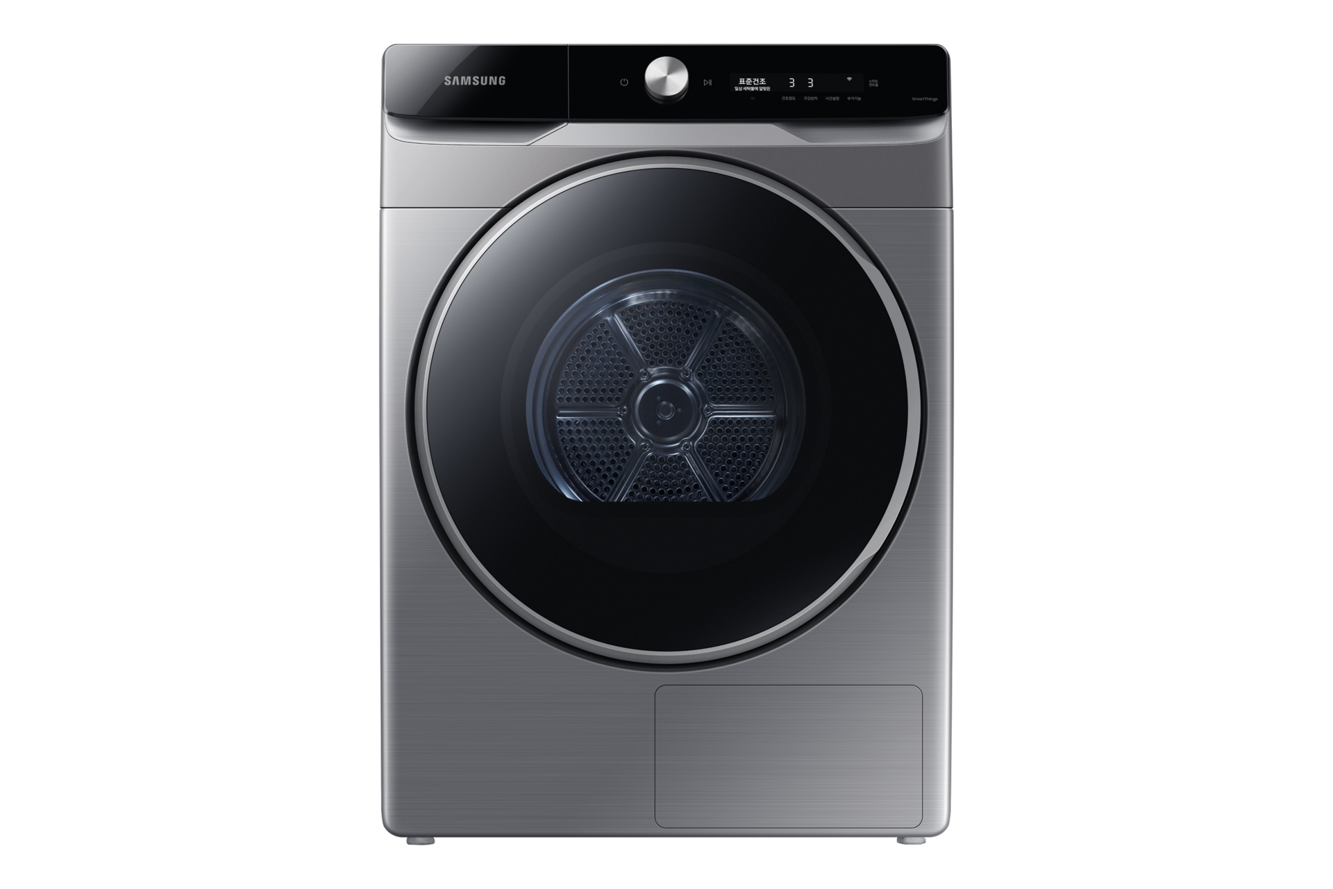 그랑데 건조기 AI 17 kg 이녹스 제품 정면