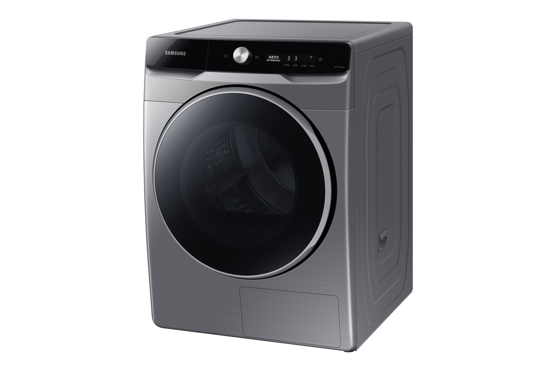 그랑데 건조기 AI 17 kg 이녹스 제품 좌측 30도