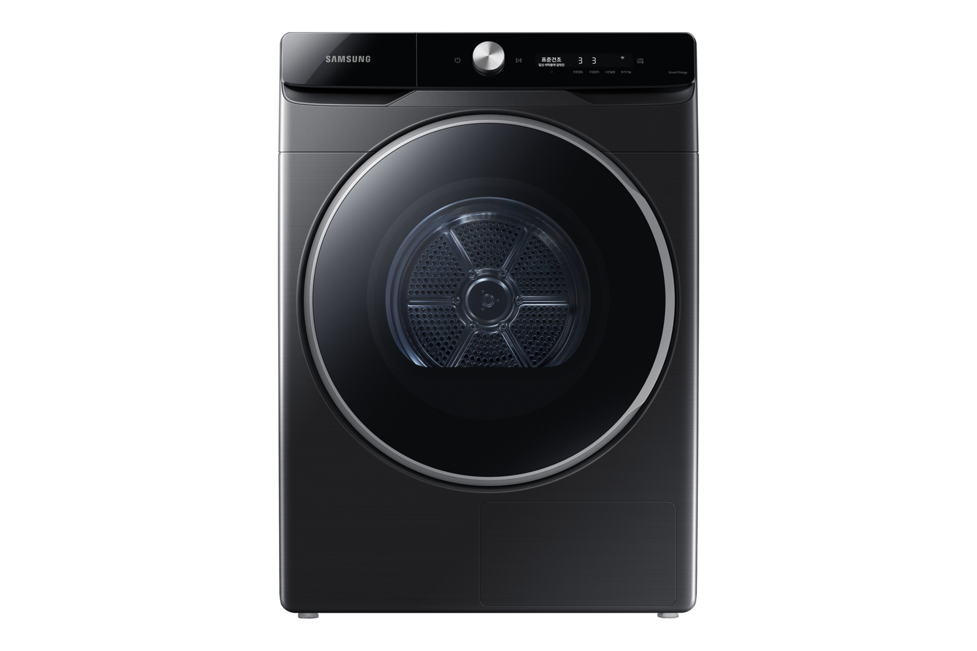 그랑데 건조기 AI 17 kg 블랙케비어 제품 정면