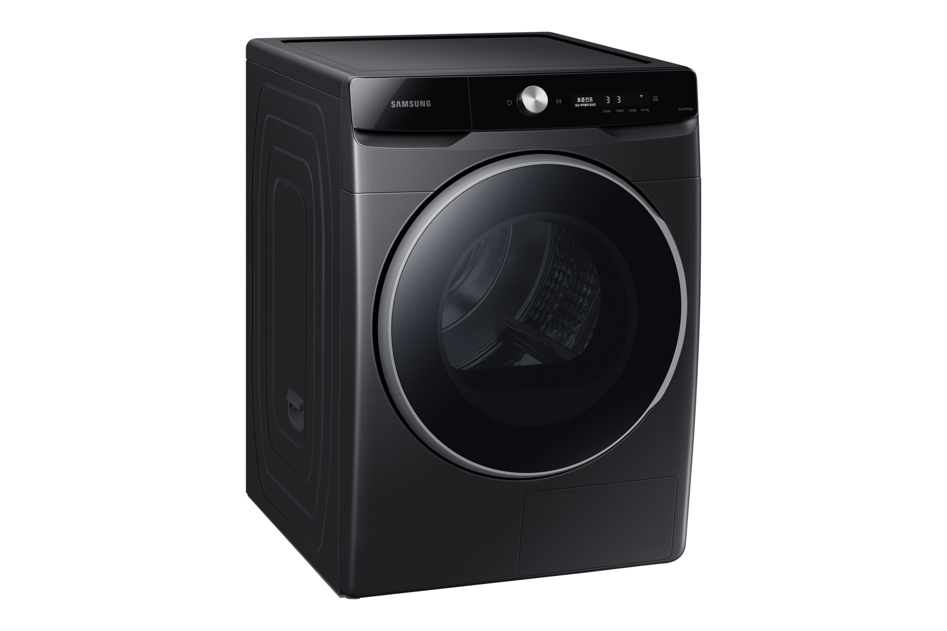 그랑데 건조기 AI 17 kg 블랙케비어 제품 우측 30도