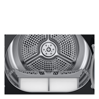 인버터 건조기 9 kg 블랙캐비어 내부 확대