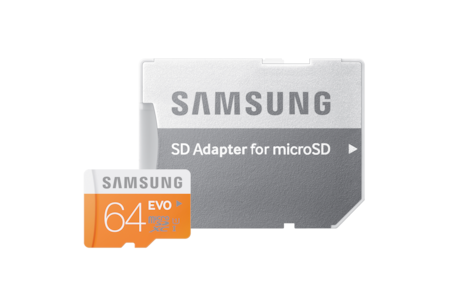 마이크로SD카드 EVO 64GB + 어댑터
