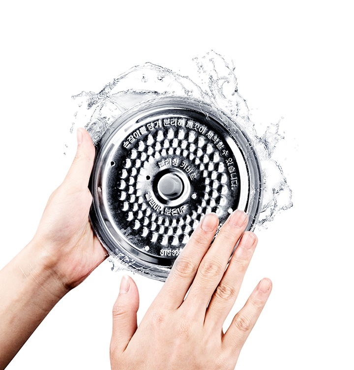 세척은 간편하게 위생적인 분리형 커버