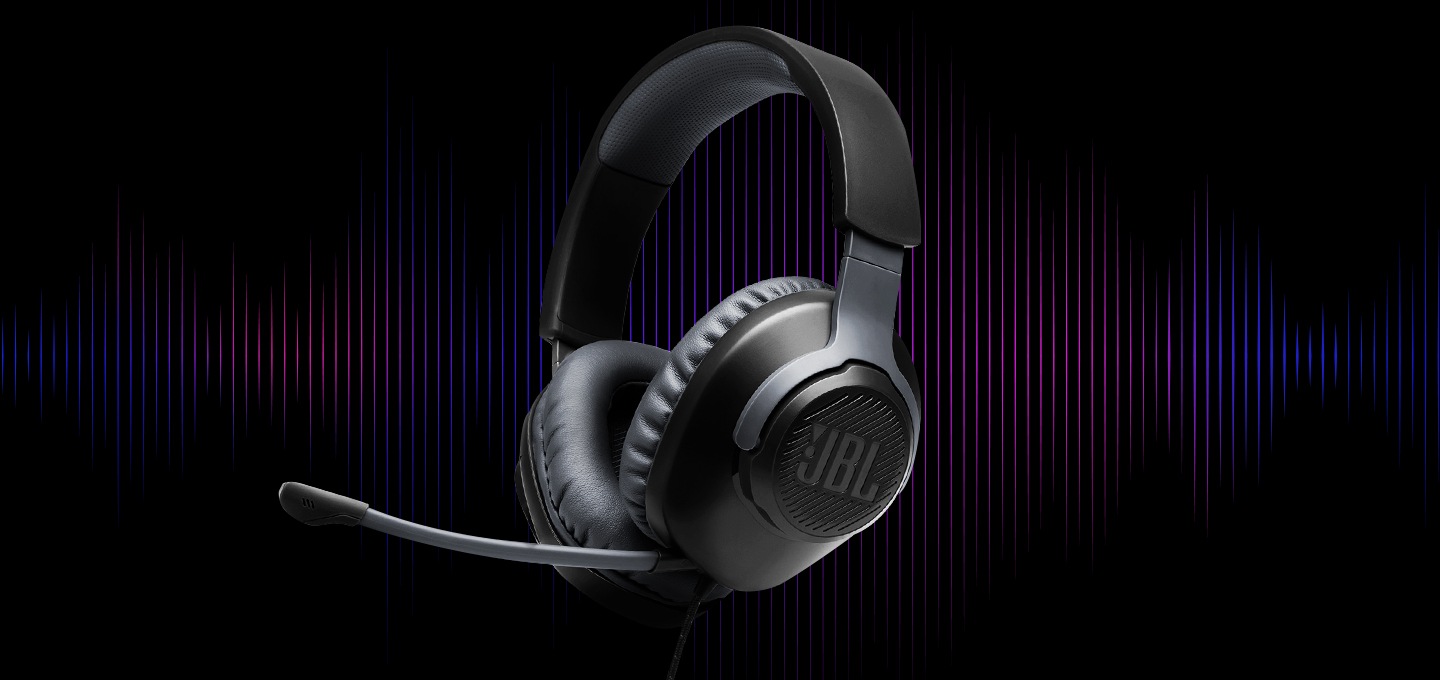 퀀텀 100측면 이미지 뒤로 음파효과가 보입니다.