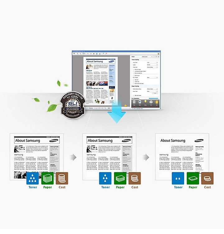 Easy Eco Driver로 에너지 사용량과 출력 비용 절감