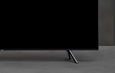 TV 앞면이 보입니다. 