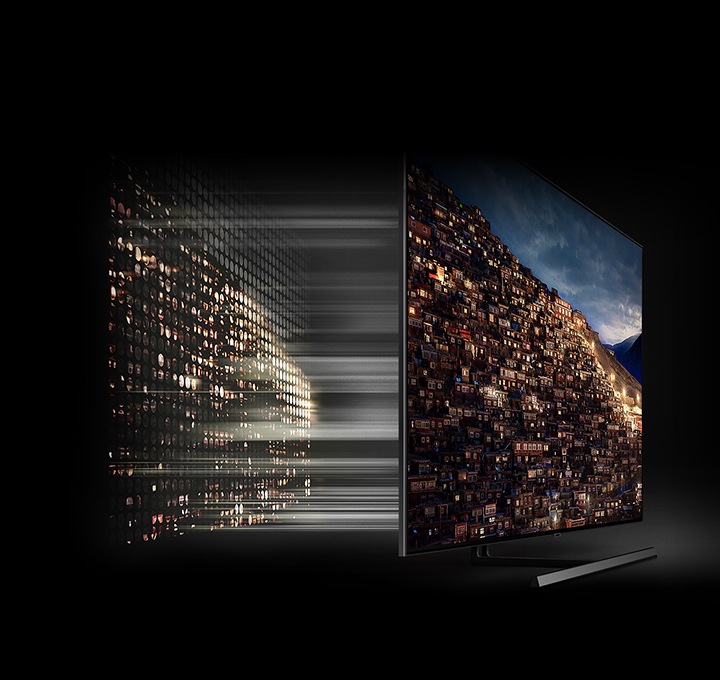 다이렉트 퀀텀 8X의 기술로 TV 디테일을 또렷하게 표현하고 있습니다.