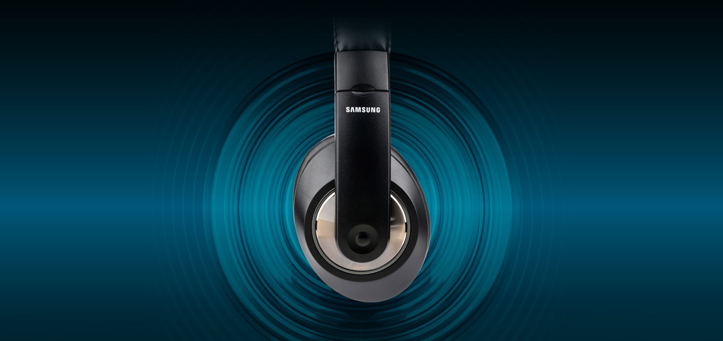 화면 중앙 노트북과 SHS-300UB 헤드셋 제품이 보여지며, 상단에는 40mm 유니트 장착 텍스트가 보여지고 있습니다.