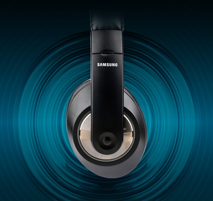 화면 중앙 노트북과 SHS-300UB 헤드셋 제품이 보여지며, 상단에는 40mm 유니트 장착 텍스트가 보여지고 있습니다.