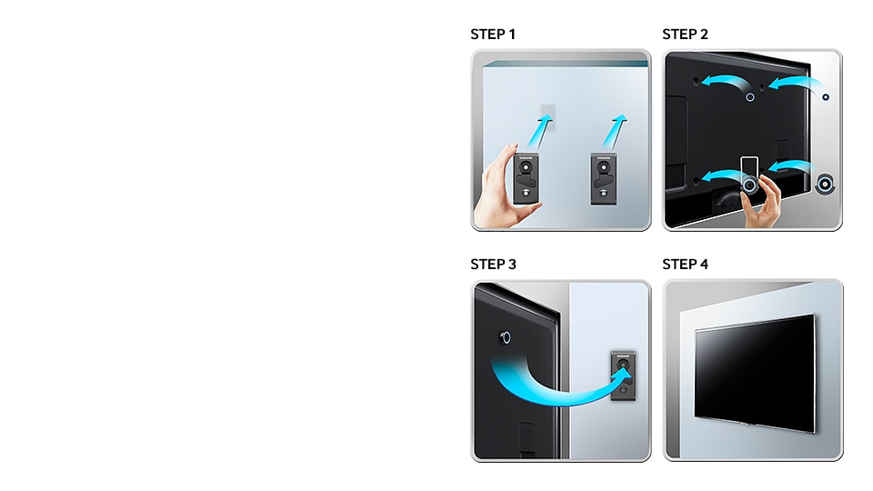 Simply and easily hang your TV like a piece of art