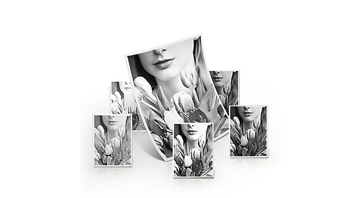 여자와 꽃이 인쇄된 출력물이 여러장 보여지고 있음