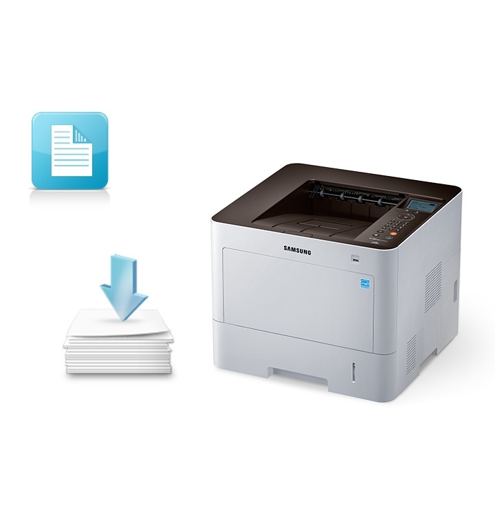 프린터에서 용지가 양면으로 인쇄되어 출력되는 모습을 보여주고 있습니다.