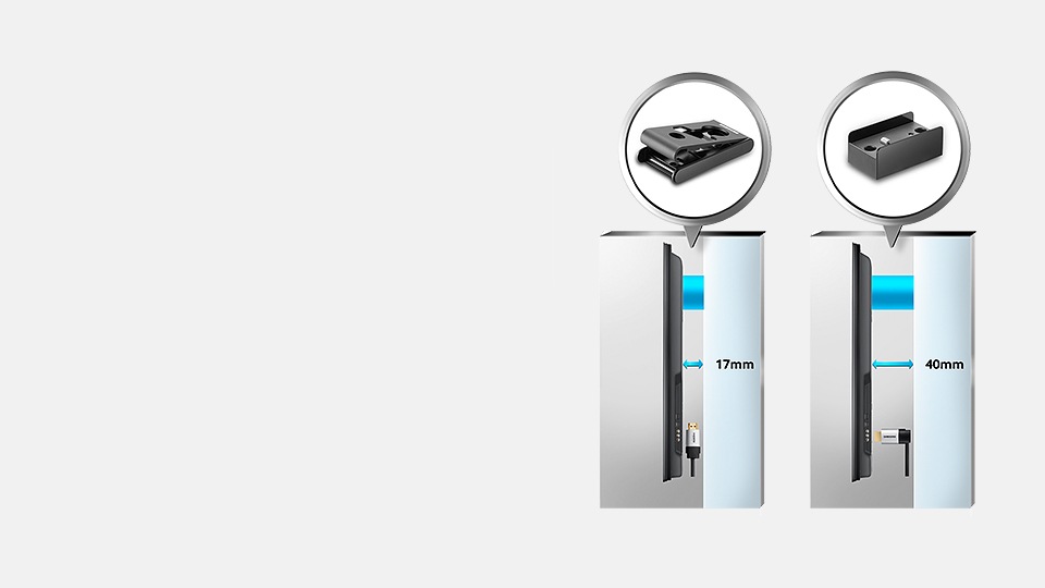 Smarter design—a perfect match for Samsung TVs