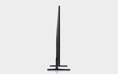 TV 옆면을 보여주고 있습니다.