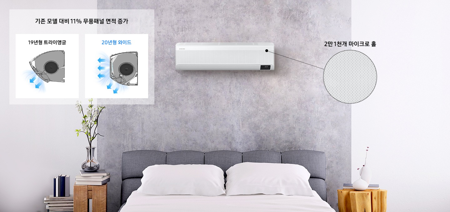 무풍에어컨 벽걸이 와이드 | AR13T9170HCN | Samsung 대한민국