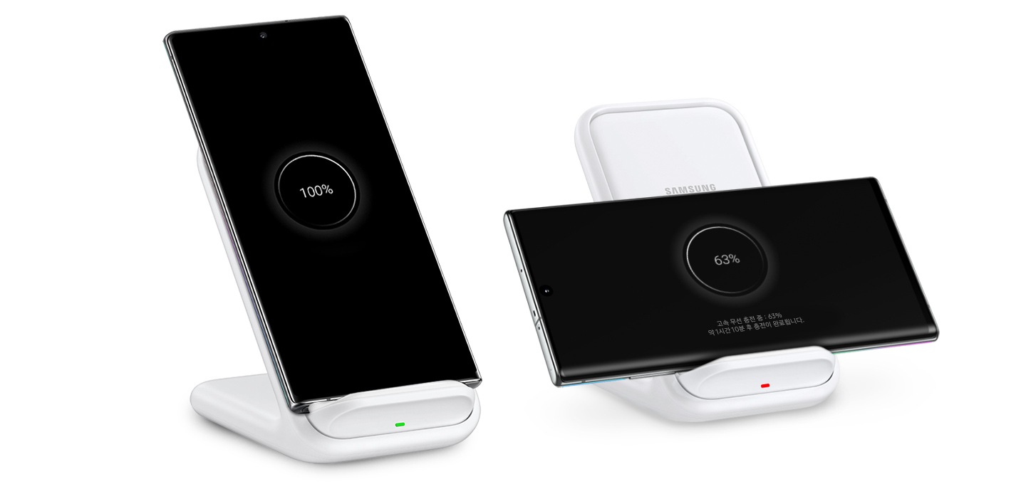고속 무선 충전 스탠드 글로벌 골즈 에디션 (화이트) | Samsung 대한민국